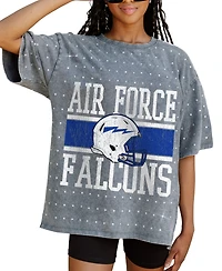 Gameday Couture Women's Gray Air Force Falcons On the Ball Oversized T-Shirt
