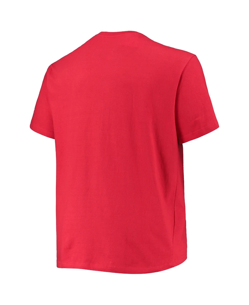 Champion Men's Crimson Indiana Hoosiers Big Tall Arch Over Wordmark T-Shirt