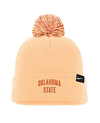 Nike Men's Orange Oklahoma State Cowboys Tonal Peak Cuffed Pom with Knit Hat