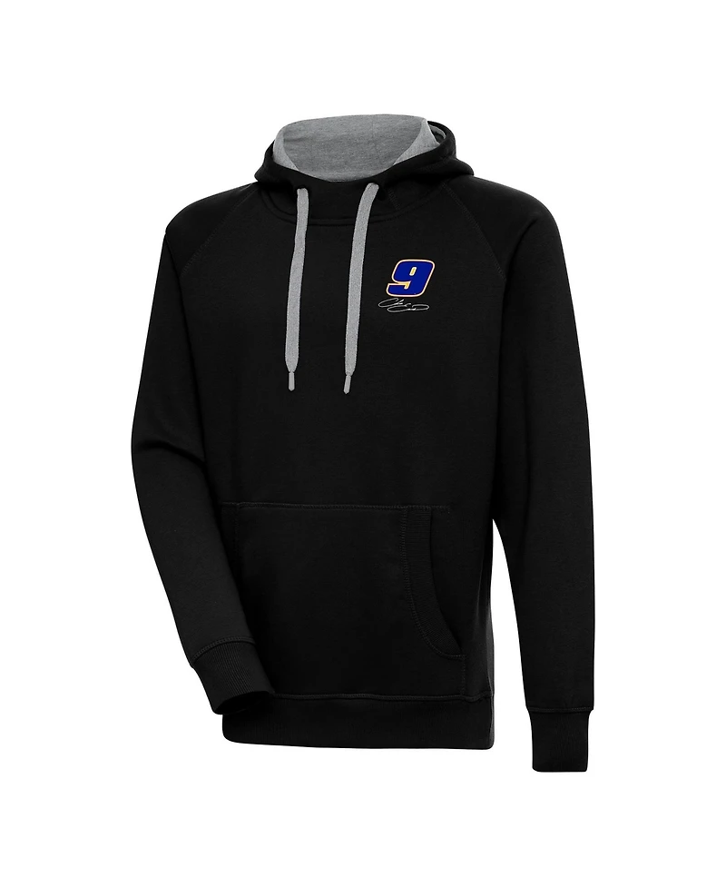 Antigua Men's Black Chase Elliott Victory Pullover Hoodie