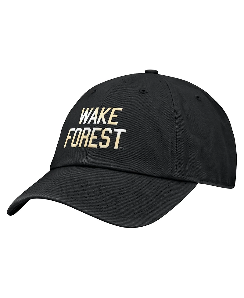 Nike Men's Black Wake Forest Demon Deacons Club Adjustable Hat