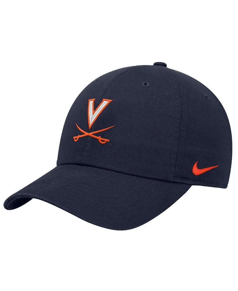 Nike Men's Navy Virginia Cavaliers 2026 Sideline Club Adjustable Hat