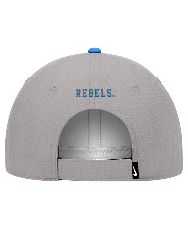 Nike Men's Gray Ole Miss Rebels Ripstop Dri-fit Adjustable Hat