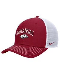 Nike Men's Cardinal Arkansas Razorbacks Rise Adjustable Trucker Hat