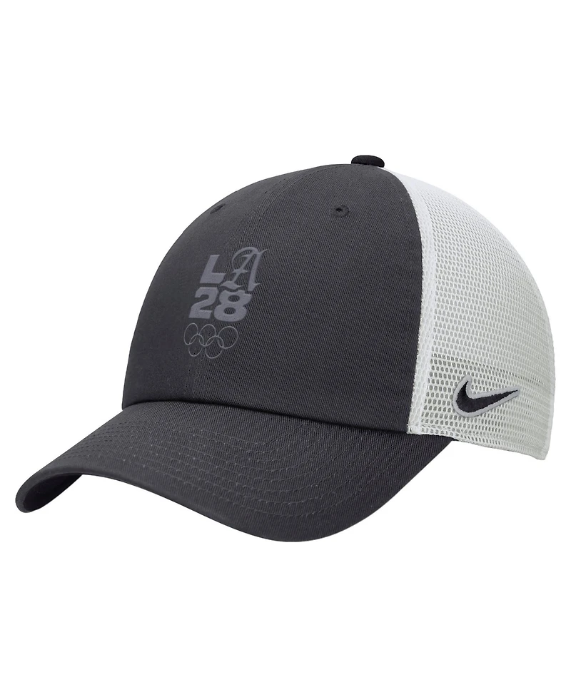 Nike Men's Anthracite/White LA28 Summer Olympics Club Trucker Adjustable Hat