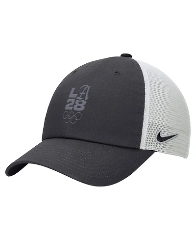 Nike Men's Anthracite/White LA28 Summer Olympics Club Trucker Adjustable Hat