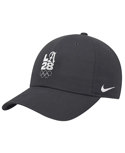 Nike Men's Anthracite LA28 Summer Olympics Script Club Adjustable Hat
