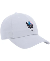 Nike Big Boys and Girls White LA28 Summer Paralympics Retro Stripes Club Adjustable Hat