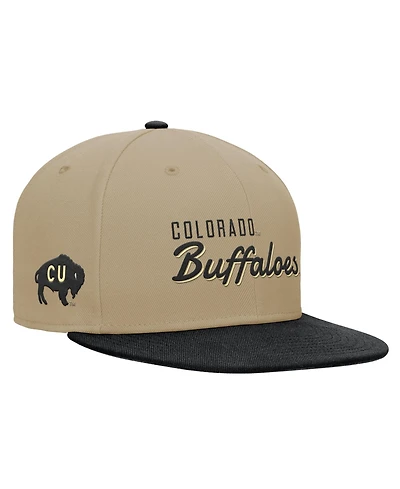 Nike Men's Beige/Black Colorado Buffaloes Pro Dri-fit Snapback Hat