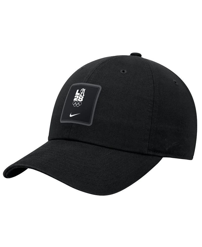 Nike Men's Black LA28 Summer Olympics Club Unstructured Adjustable Hat