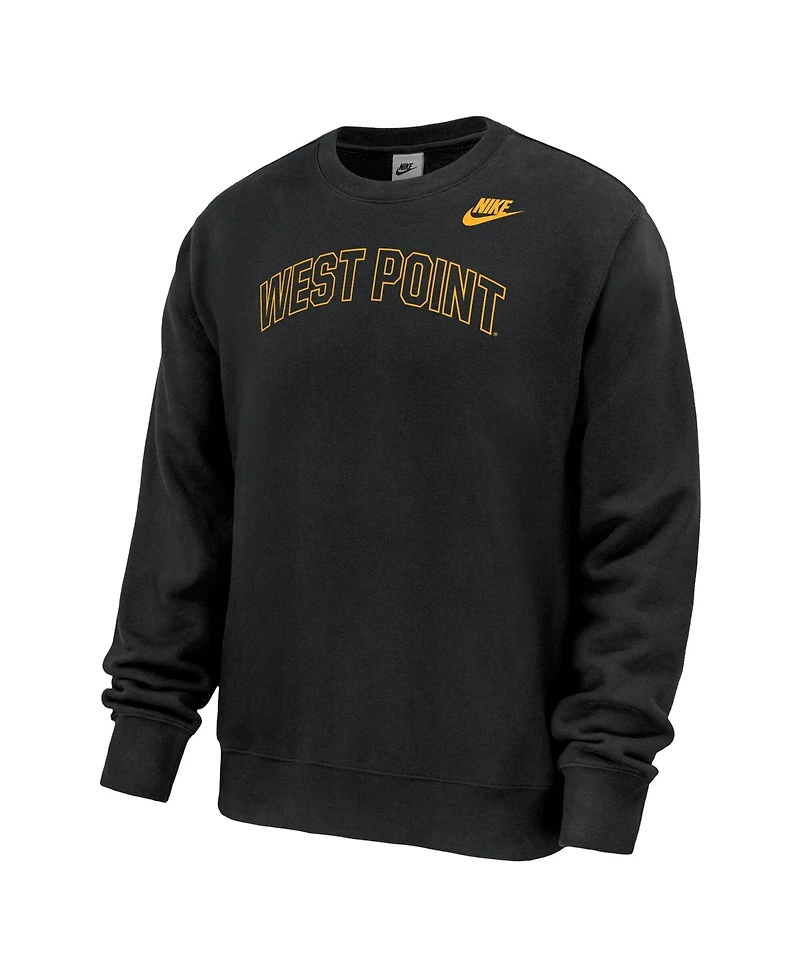 Nike Men's Black Army Knights 2026 West Point Classic Collection Club Fleece Sweatshirt