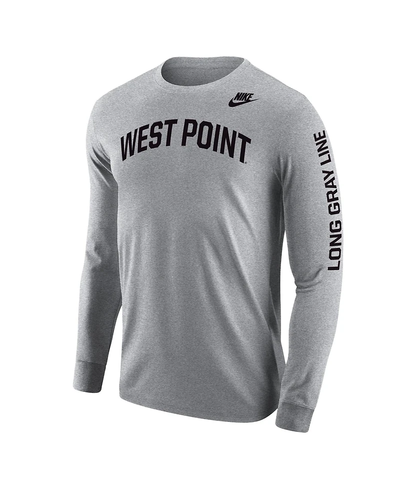 Nike Men's Gray Army Black Knights 2026 West Point Classic Collection Long sleeves T-Shirt