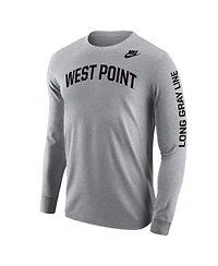 Nike Men's Gray Army Black Knights 2026 West Point Classic Collection Long sleeves T-Shirt