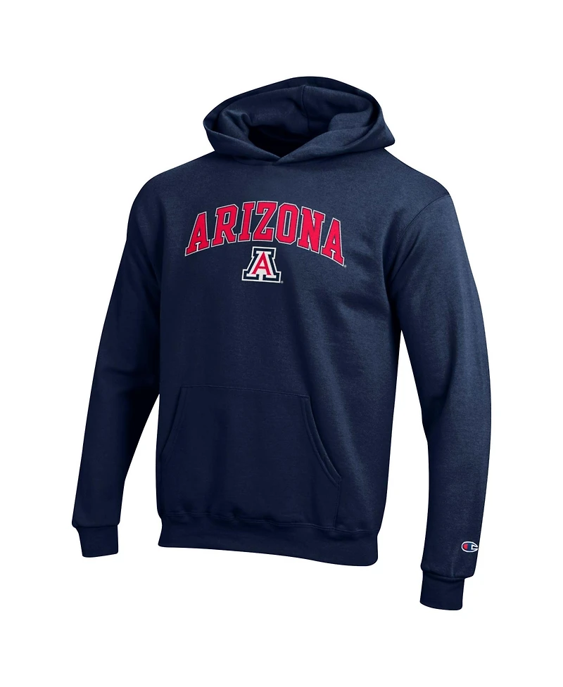 Champion Big Boys and Girls Navy Arizona Wildcats Campus Pullover Hoodie