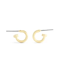 Coach Gold Classic Mini Huggie Hoop Earrings