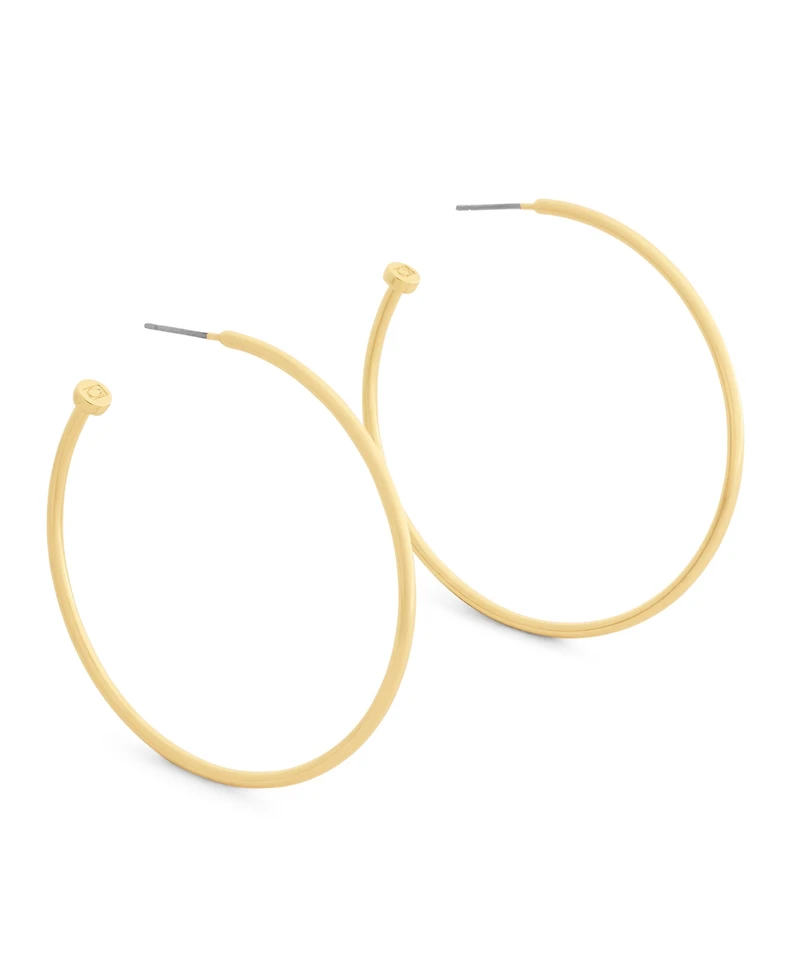 Coach Gold Classic Large Hoop Earrings