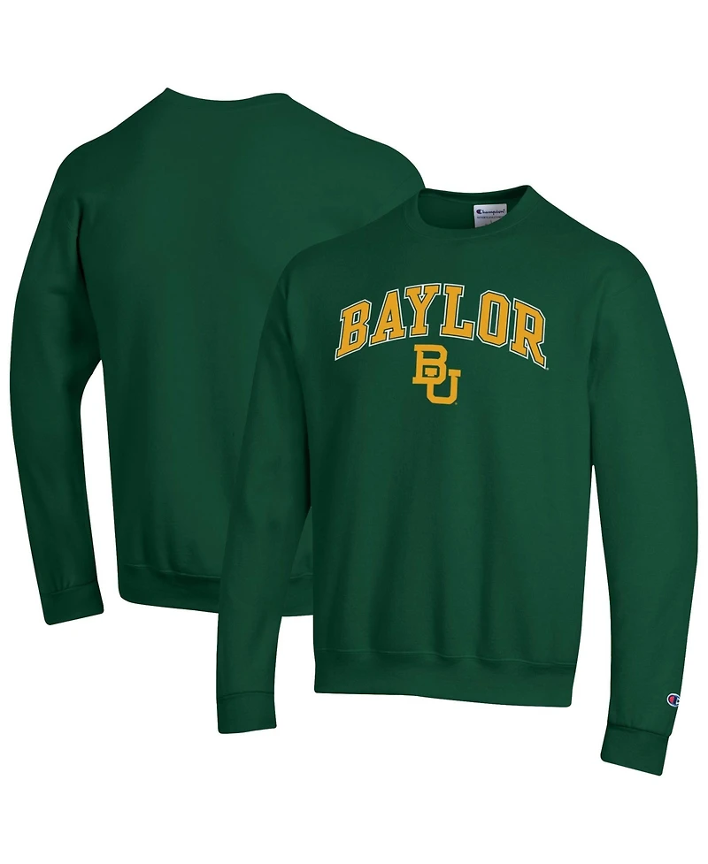 Champion Men's Champion Green Baylor Bears Arch Over Logo Pullover Sweatshirt