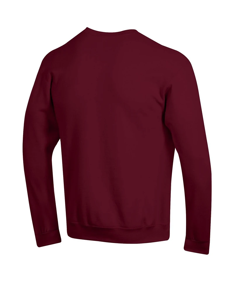 Champion Men's Maroon Mississippi State Bulldogs Basic Arch Fleece Pullover Sweatshirt