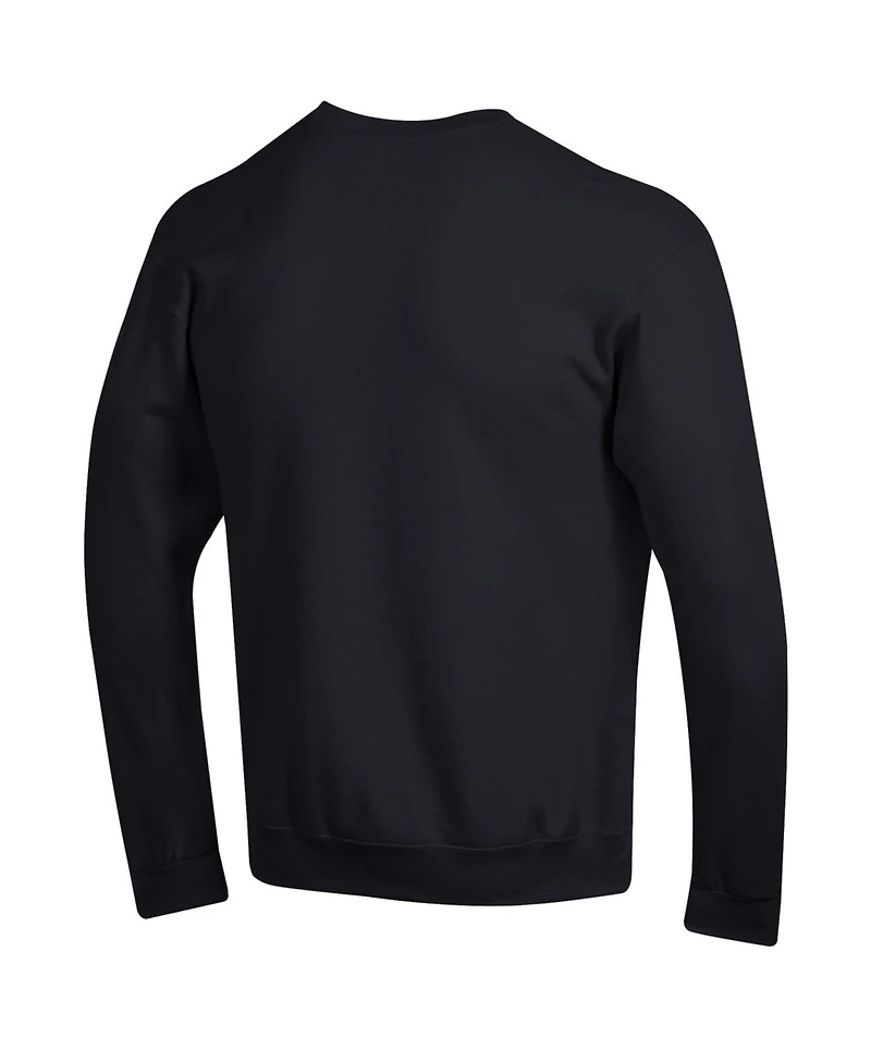 Champion Men's Champion Black Nebraska Huskers Arch Over Logo Pullover Sweatshirt
