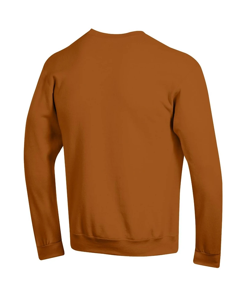 Champion Men's Texas Orange Longhorns Basic Arch Fleece Pullover Sweatshirt