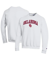 Champion Men's Champion White Oklahoma Sooners Arch Over Logo Pullover Sweatshirt