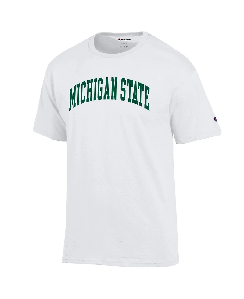 Champion Men's White Michigan State Spartans Basic Arch T-Shirt