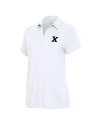 Antigua Women's White Xavier Musketeers Era Polo Shirt