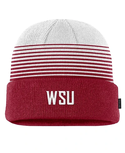 Nike Men's Crimson/White Washington State Cougars 2026 On-Field Gradient Terra Cuffed Knit Hat