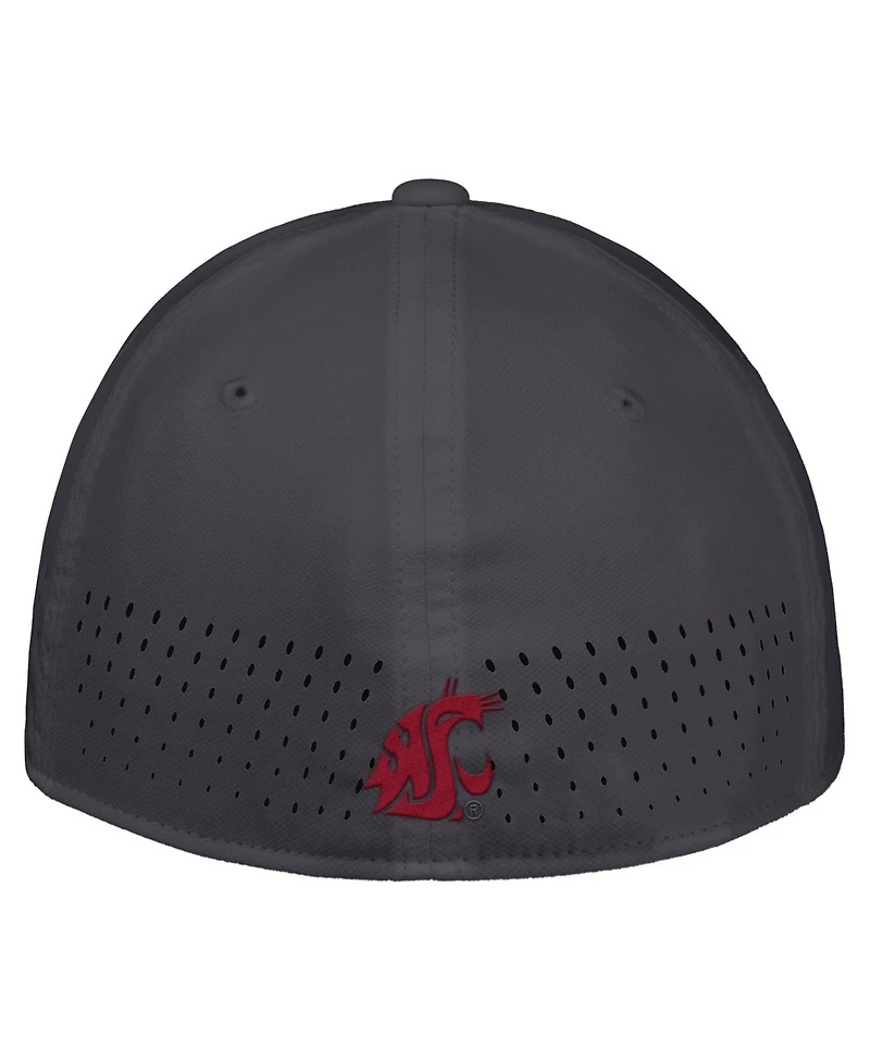 Nike Men's Gray Washington State Cougars 2026 On-Field AeroBill SwooshFlex Dri-fit Hat
