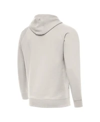 Antigua Men's Cream New York Knicks Big Logo Victory Pullover Hoodie
