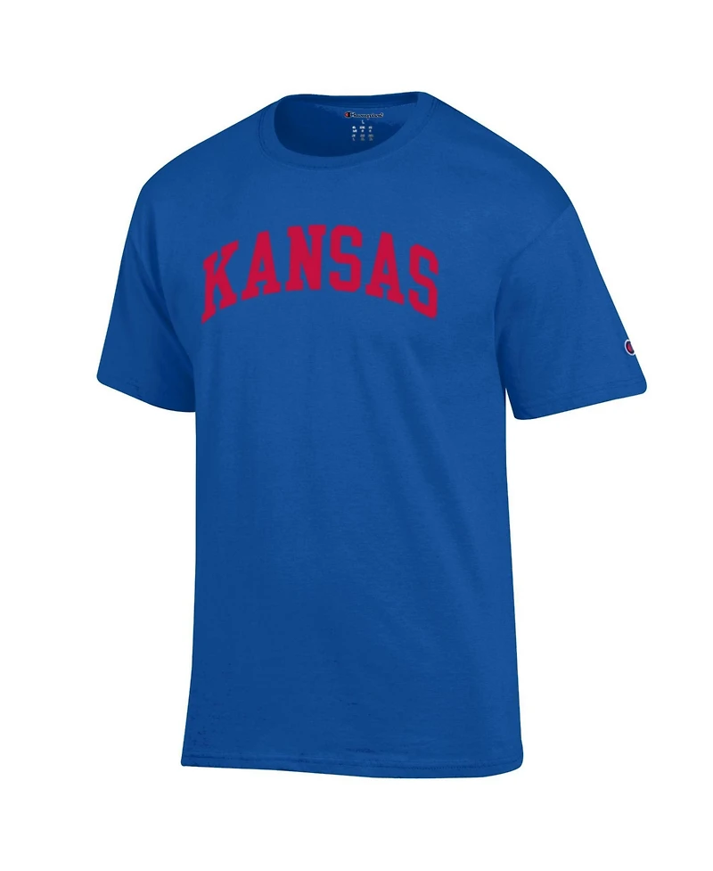 Champion Men's Royal Kansas Jayhawks Basic Arch T-Shirt