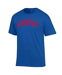 Champion Men's Royal Kansas Jayhawks Basic Arch T-Shirt