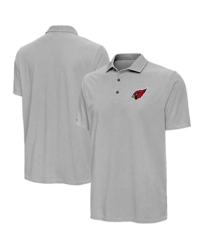 Antigua Men's Black/White Arizona Cardinals Pave Polo Shirt