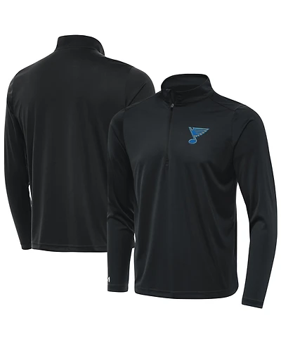 Antigua Men's Gray St. Louis Blues Tribute Lightweight Quarter-Zip Pullover Sweatshirt