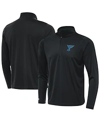Antigua Men's Gray St. Louis Blues Tribute Lightweight Quarter-Zip Pullover Sweatshirt