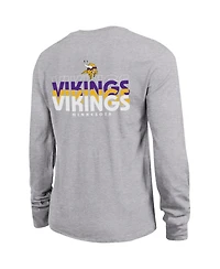 Champion Women's Heather Gray Minnesota Vikings Core Long-Sleeve T-Shirt
