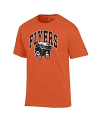 Champion Men's Orange Philadelphia Flyers Helmet T-Shirt