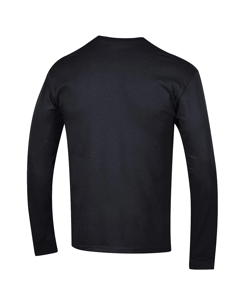 Champion Men's Black Vegas Golden Knights Long sleeves Jersey T-Shirt
