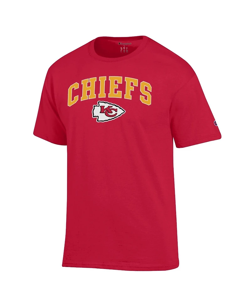 Champion Men's Red Kansas City Chiefs Arch Over Logo T-Shirt