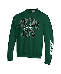 Champion Men's Green New York Jets Powerblend Fleece Sweatshirt