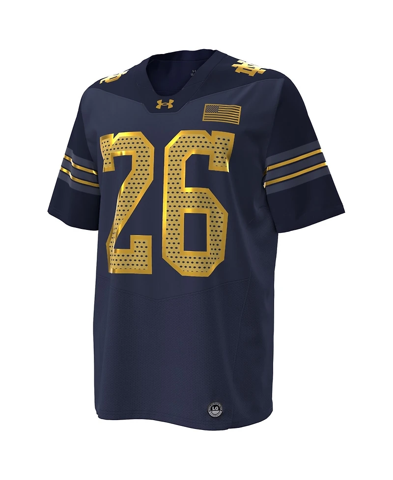 Under Armour Men's 26 Navy Notre Dame Fighting Irish 2026 Shamrock Series Replica Football Jersey