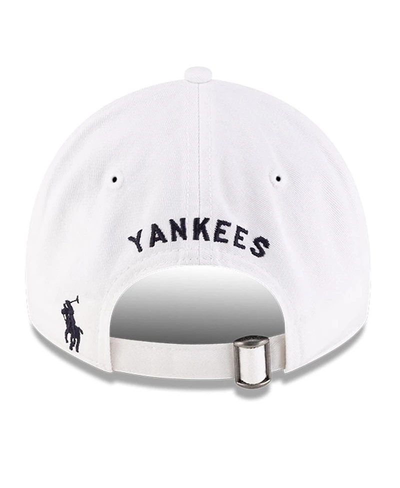 New Era Men's x Ralph Lauren White New York Yankees 9TWENTY Adjustable Hat