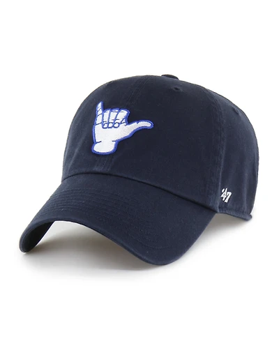 '47 Brand Men's and Women's Navy Byu Cougars Mascot Clean Up Adjustable Hat