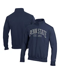 Champion Men's Navy Penn State Nittany Lions Powerblend Quarter-Zip Pullover Sweatshirt