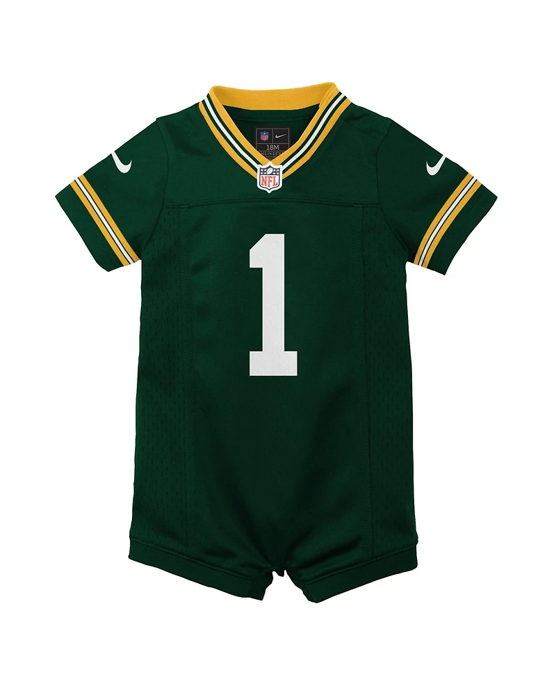 Nike Baby Boys and Girls Micah Parsons Green Bay Packers Romper Game Jersey