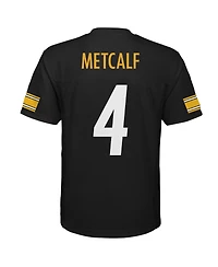 Outerstuff Big Boys and Girls Dk Metcalf Black Pittsburgh Steelers Replica Jersey