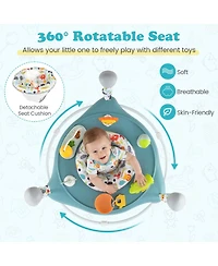 Slickblue Baby Jumper Activity Center with 360° Rotating Seat and Interactive Toys