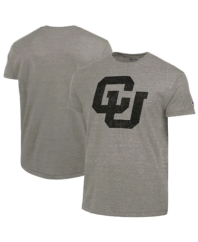 Champion Men's Charcoal Colorado Buffaloes Vintage Triumph Tri-Blend T-Shirt