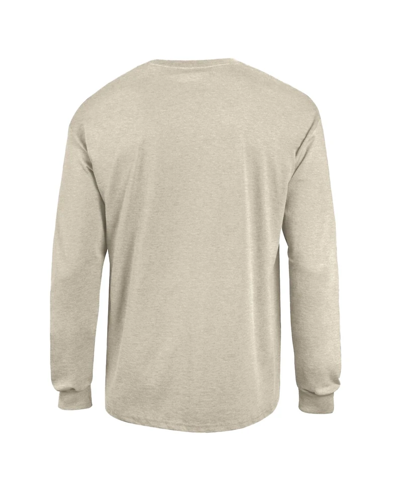Champion Men's Heather Oatmeal Alabama Crimson Tide Neutral Arch Long-Sleeve T-Shirt