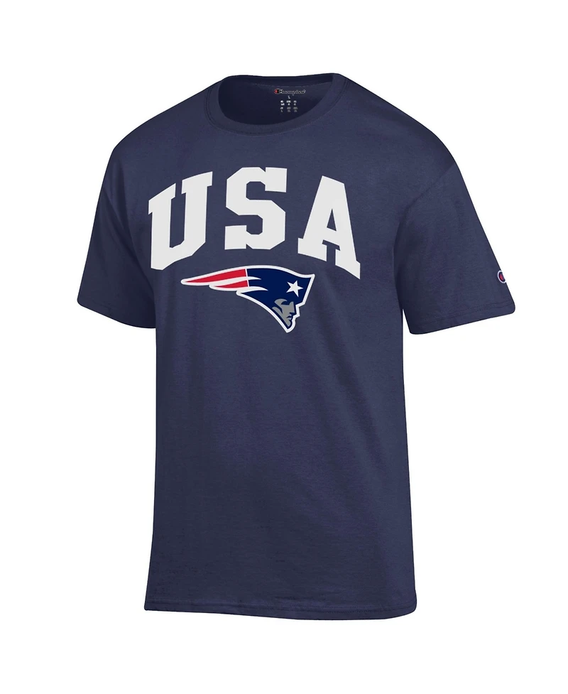 Champion Men's Navy New England Patriots Americana T-Shirt